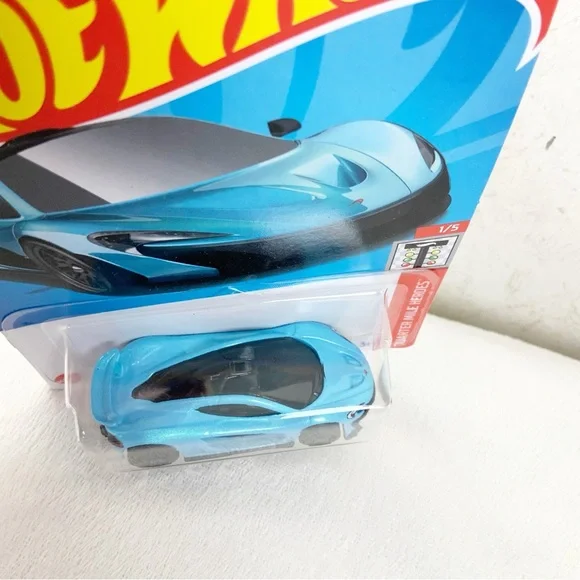 Hot Wheels McLaren P1 Light Blue 165/250 Quarter Mile Heroes 2021 Mattel - Picture 5 of 7